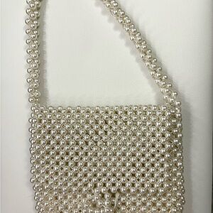 Vintage Pearl Beaded Clutch